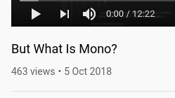 A screen grab of the view stats for the YouTube version of episode 6 of the podcast - "But What Is Mono?"